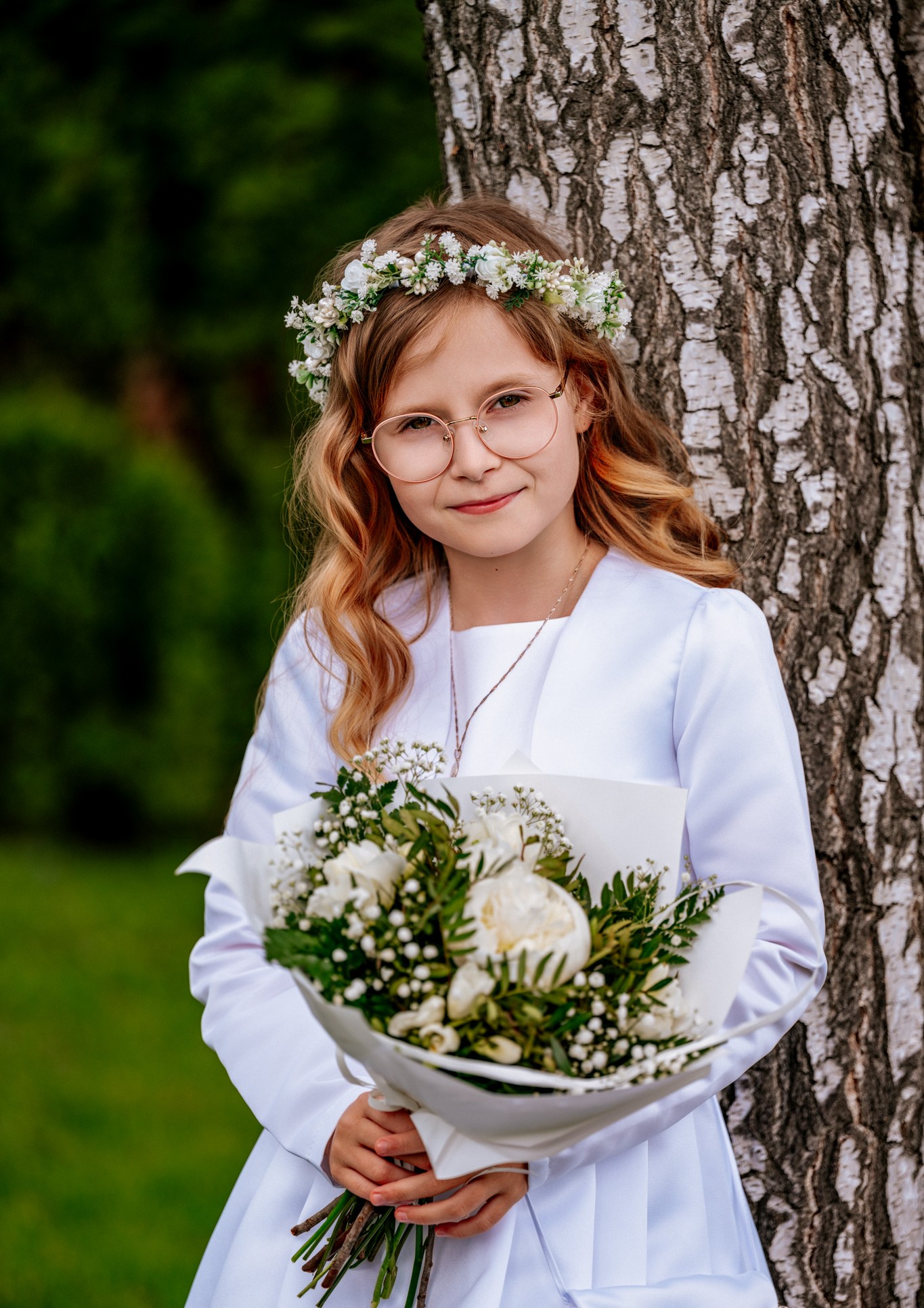 Portret komunijny dziewczynki