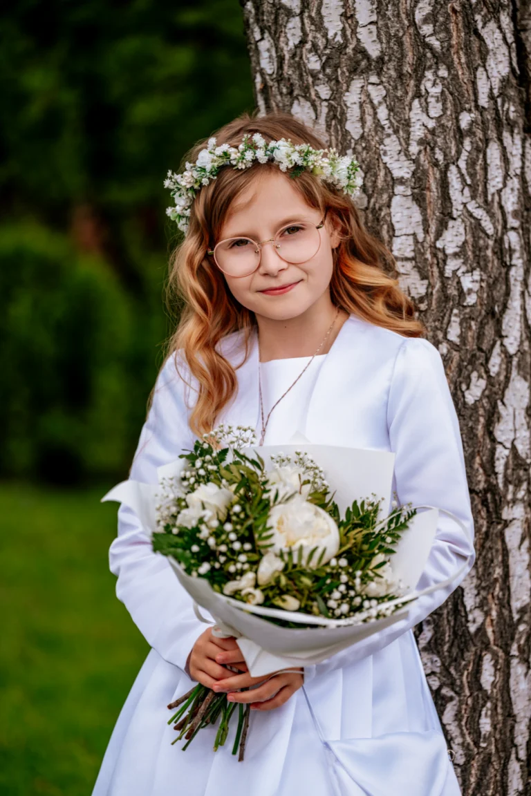 Portret komunijny dziewczynki